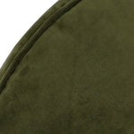 Natalia Velvet Armchair & Pouffe Set | Olive