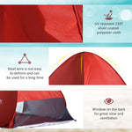 2-3 Person Pop Up Tent Camping Tent Sun Shade Shelter | Red