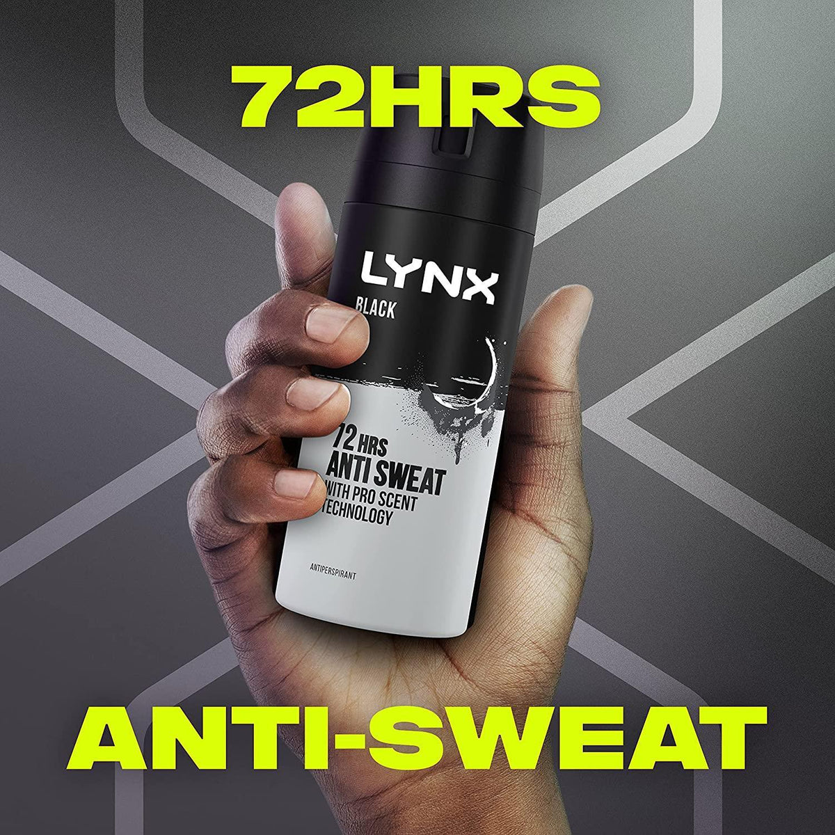 Black Body Spray Anti-perspirant Deodorant 72hrs Anti Sweat 150ml | Set of 36