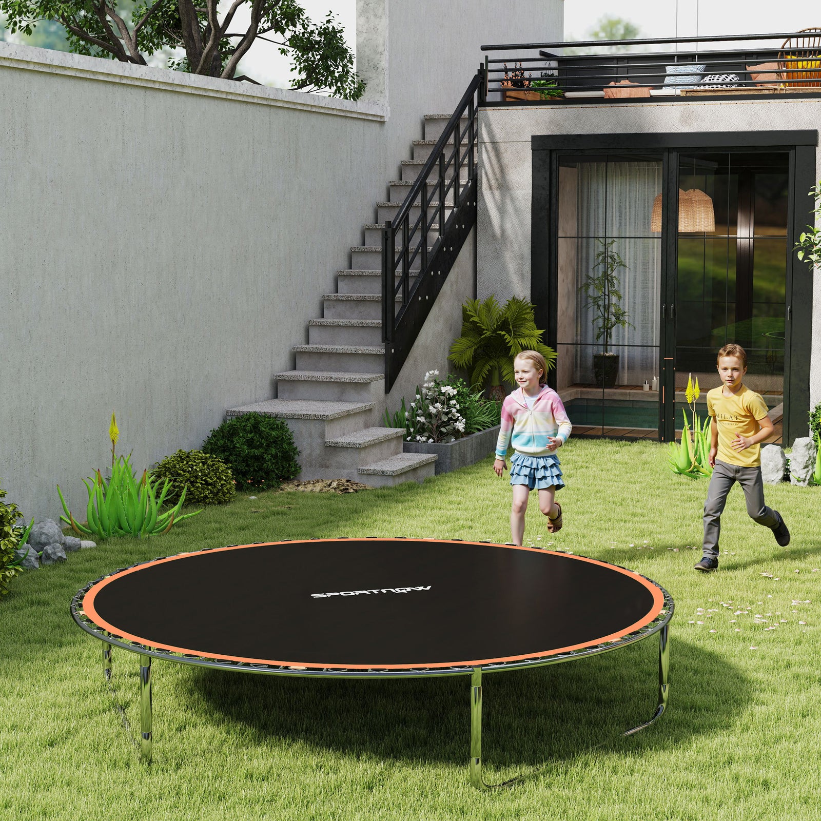 Trampoline Replacement Mat With Eight Rows Of Stitching | Orange