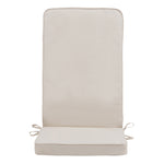 Navy Blue Seat Cushion Pad Set Of 2 | Beige