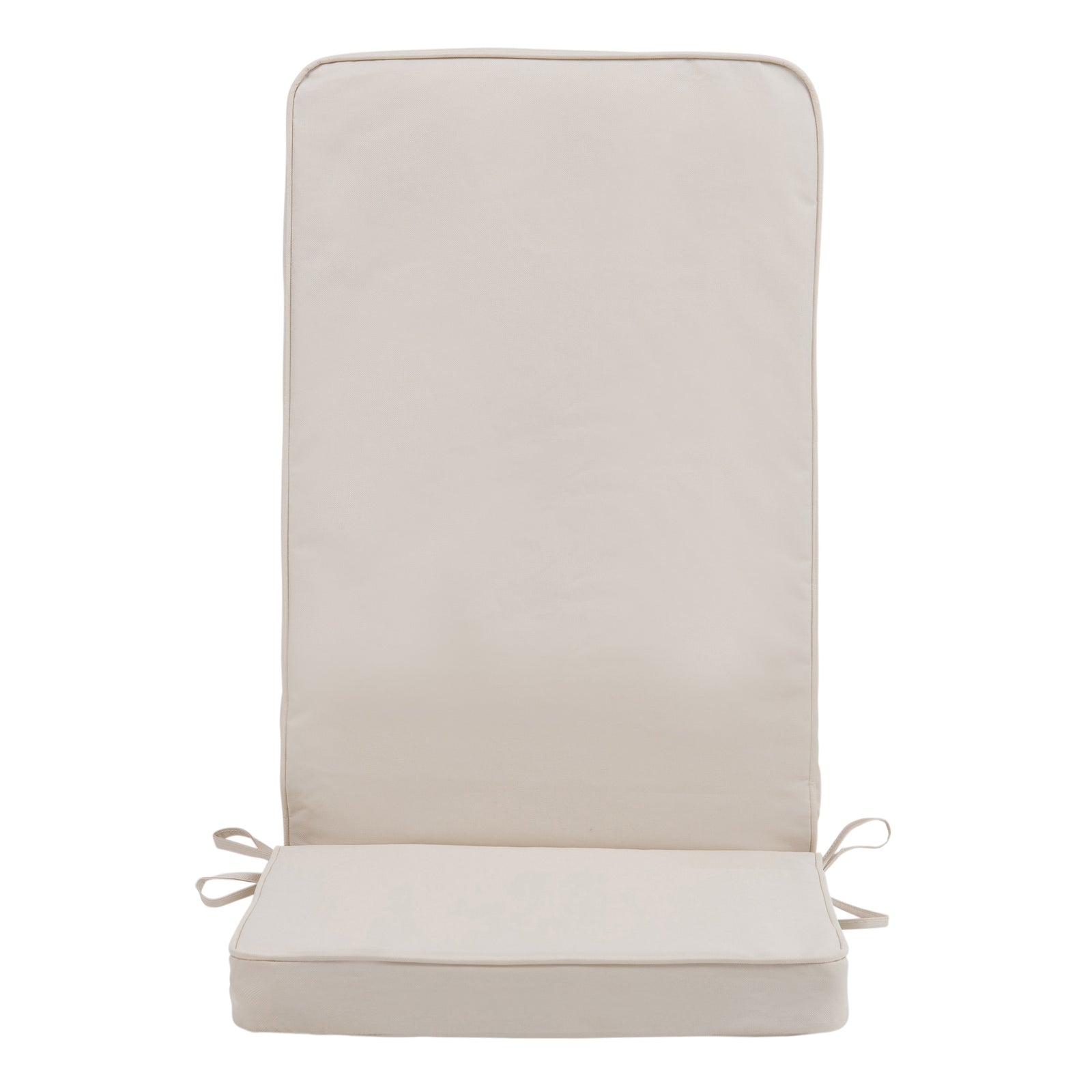 Navy Blue Seat Cushion Pad Set Of 2 | Beige