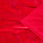 Velvet Cotton Quilted Throw | 150cm x 200cm | Red