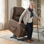 Power Lift Recliner Chair Dual Motor | Brown
