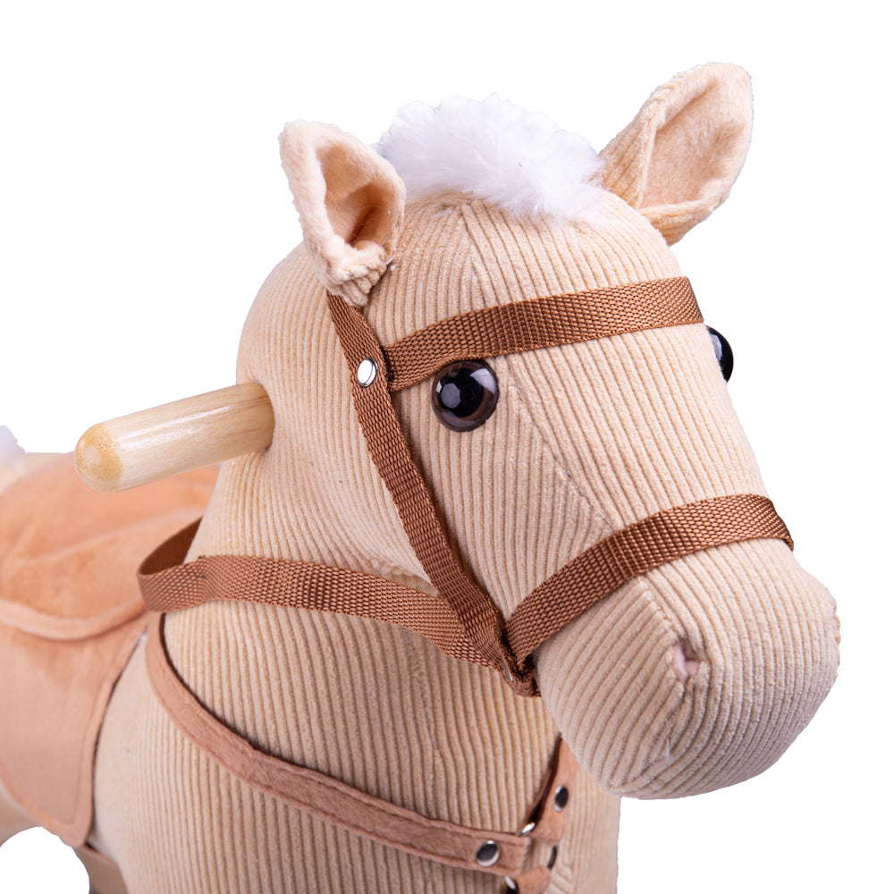 Wooden Cord Rocking Horse, Sturdy & Easy Grip Handles