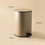 Bathroom Bin 5l, Pedal, Soft-close, Bucket, Essentials Collection | Tangerine