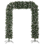 8.2 Ft Snow Frosted Christmas Tree Arch, Doorway Decor With 1800 Tips
