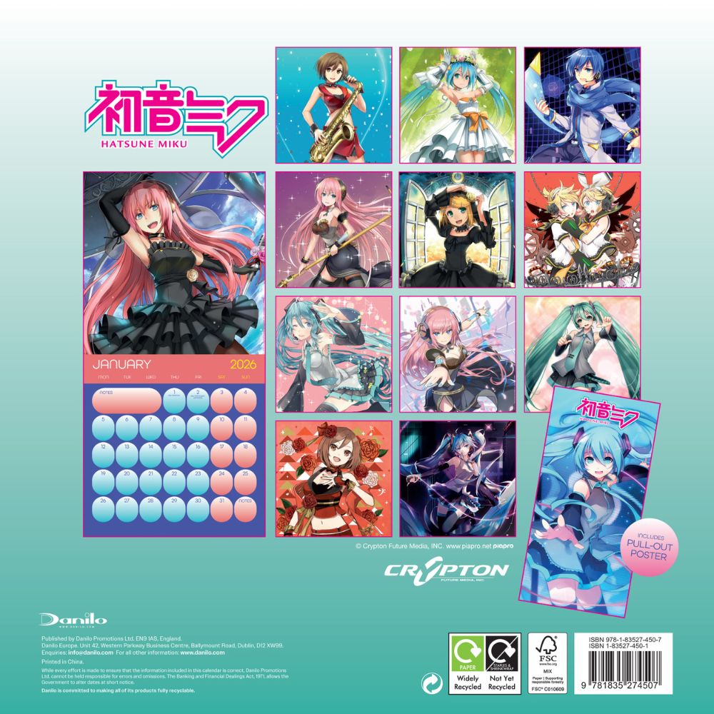 2026 Square Calendar Official Product