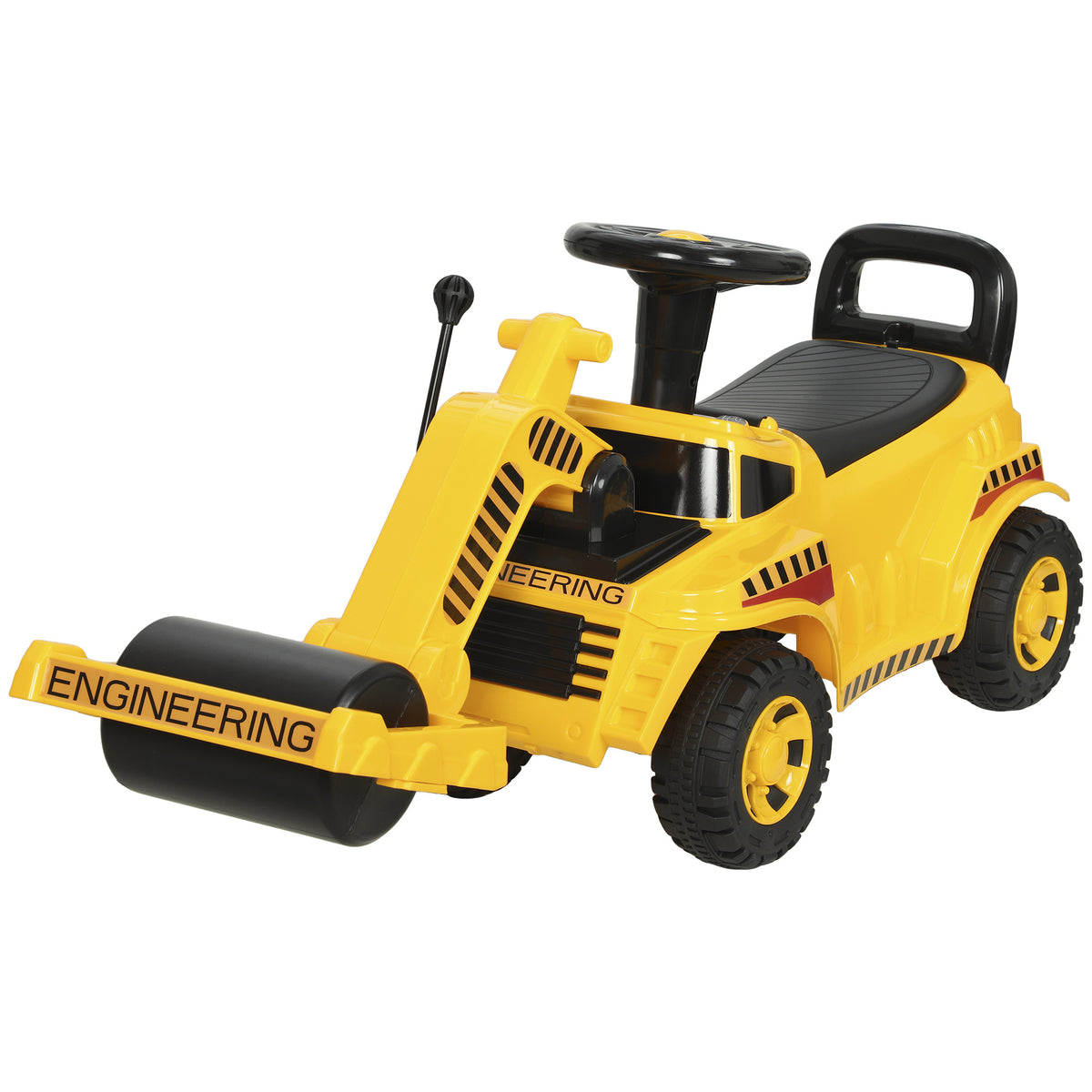 Kids Ride On Tractor, Detachable Trailer Ages 1-4, Horn, Yellow