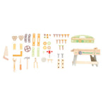 43pcs Wooden Pretend Play Kids Tool Bench Set Montessori Toys