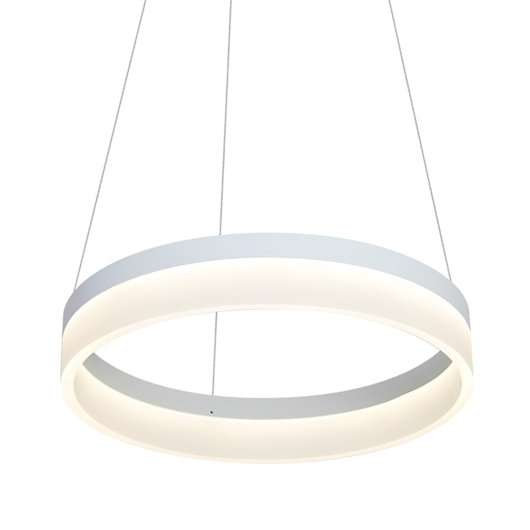 Ring 40cm Led Designer Pendant Lamp A Stunning Centrepiece Formed From A Hypnotic White Circular 24w(120w) Led Hoop