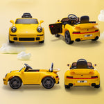 Battery Powered Kids Electric Car With Remote Control | Yellow