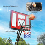 Adjustable Basketball Hoop, Rebound System | Red
