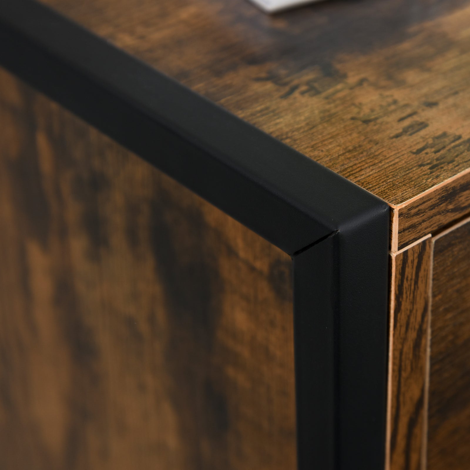 Industrial 3-drawer Cabinet Sideboard Storage Organizer