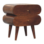 Solid Wood Bubble Chestnut Bedside
