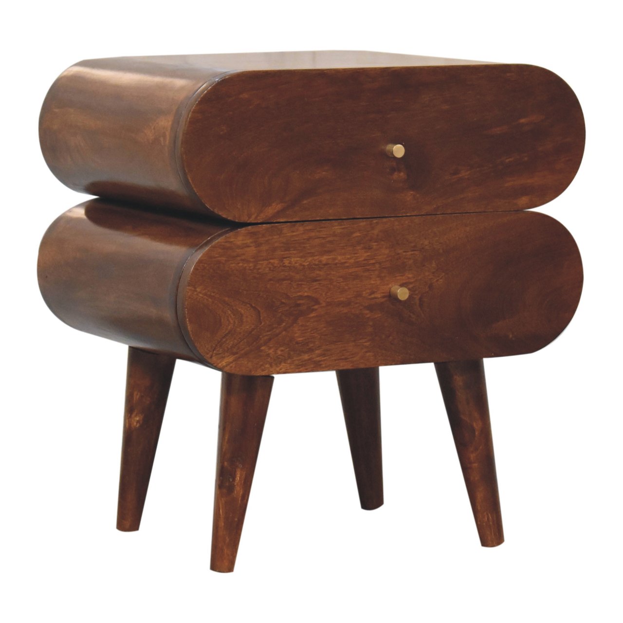 Solid Wood Bubble Chestnut Bedside