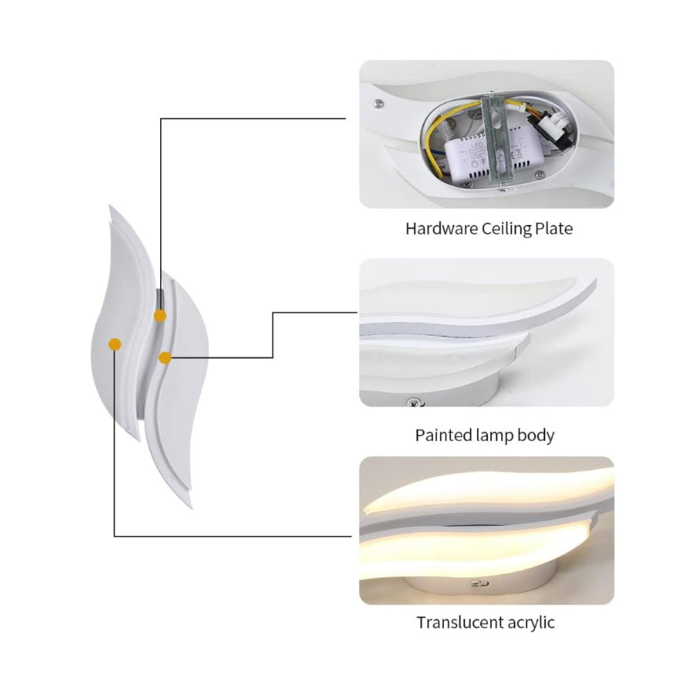 Bath Plus TB+ Led Acrylic Spiral Wall Light