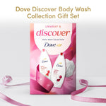 Unwrap And Discover Body Wash Collection For Her With Puff, 2pc | Set of 2