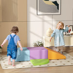4-piece Soft Play Set Climb And Crawl Foam Activity Toys | Orange
