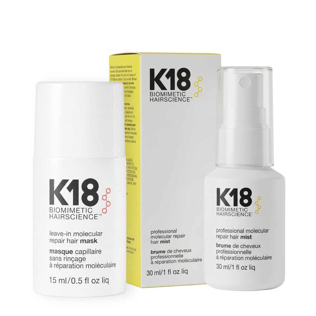 Leave-in Molecular Mask 15ml & Mist 30ml