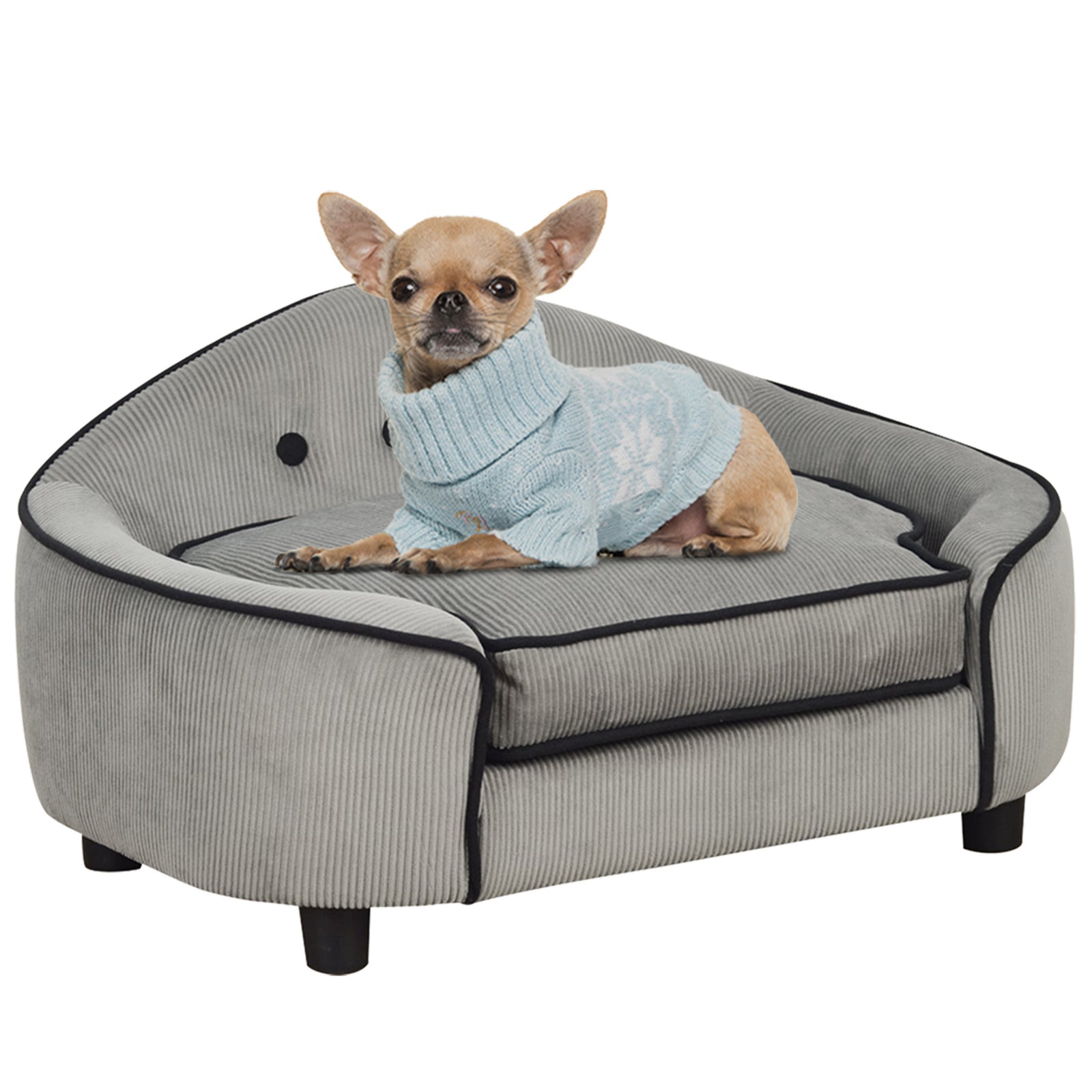 Dog Sofa Puppy Chair Kitten Bed Lounge W/ Cushion, For Xs And S Dogs
