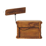 Bamboo Open Bedside In Amber Oak Finish, 1 Drawer, Brown