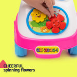 Baby Ride On Push Along Car With Steering Wheel And Horn | Pink