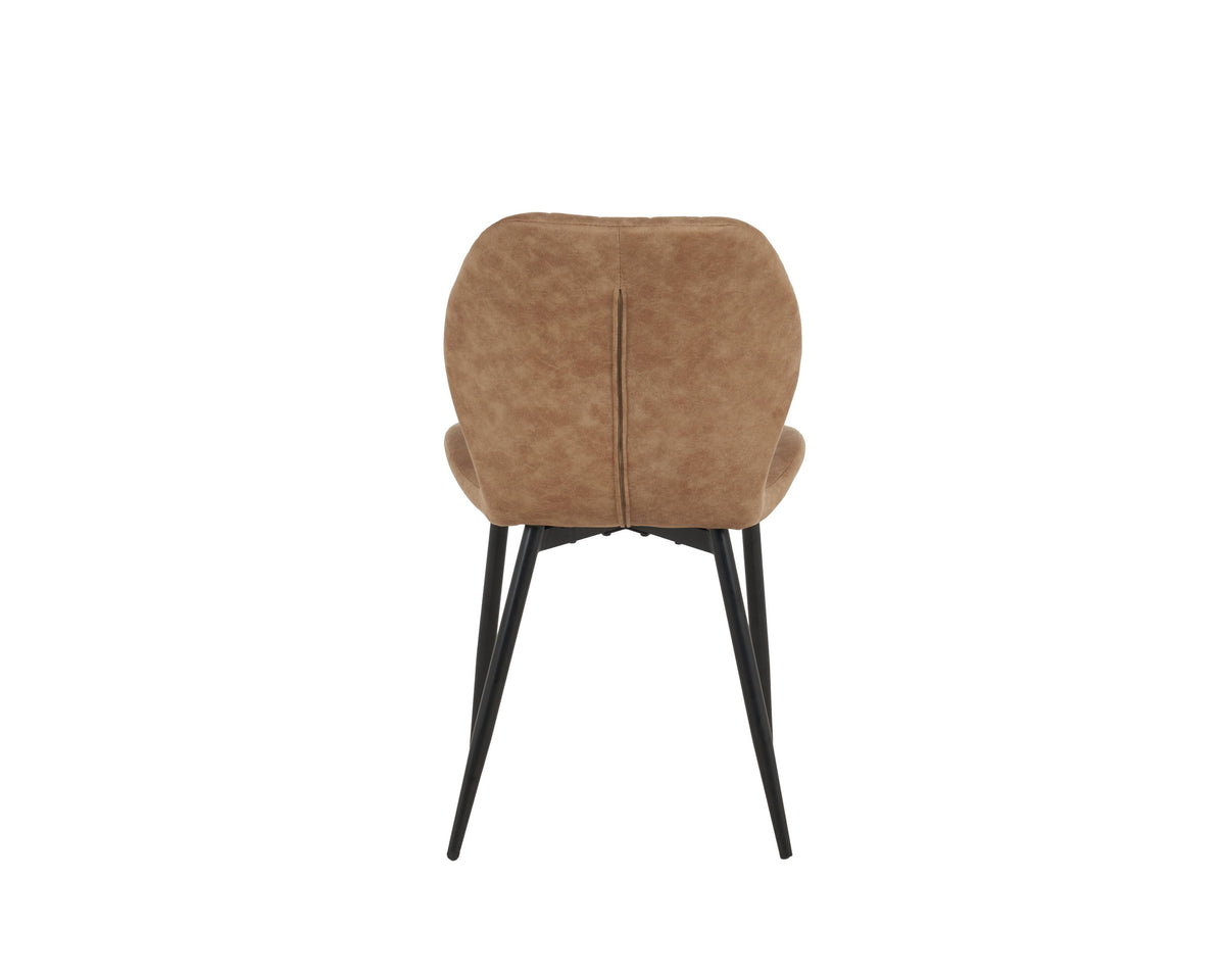 Jaydn Distressed Leather Comfort Dining Chairs - Set Of 4 | Set of 4 | Brown