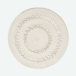 Crochet Braided Round Rug | 90cm | Natural