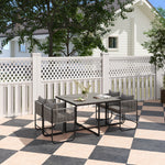 Rattan Dining Set, Rattan Cube Dining Sets Space-saving