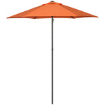 2m Parasol Patio Umbrella With 6 Ribs | Orange