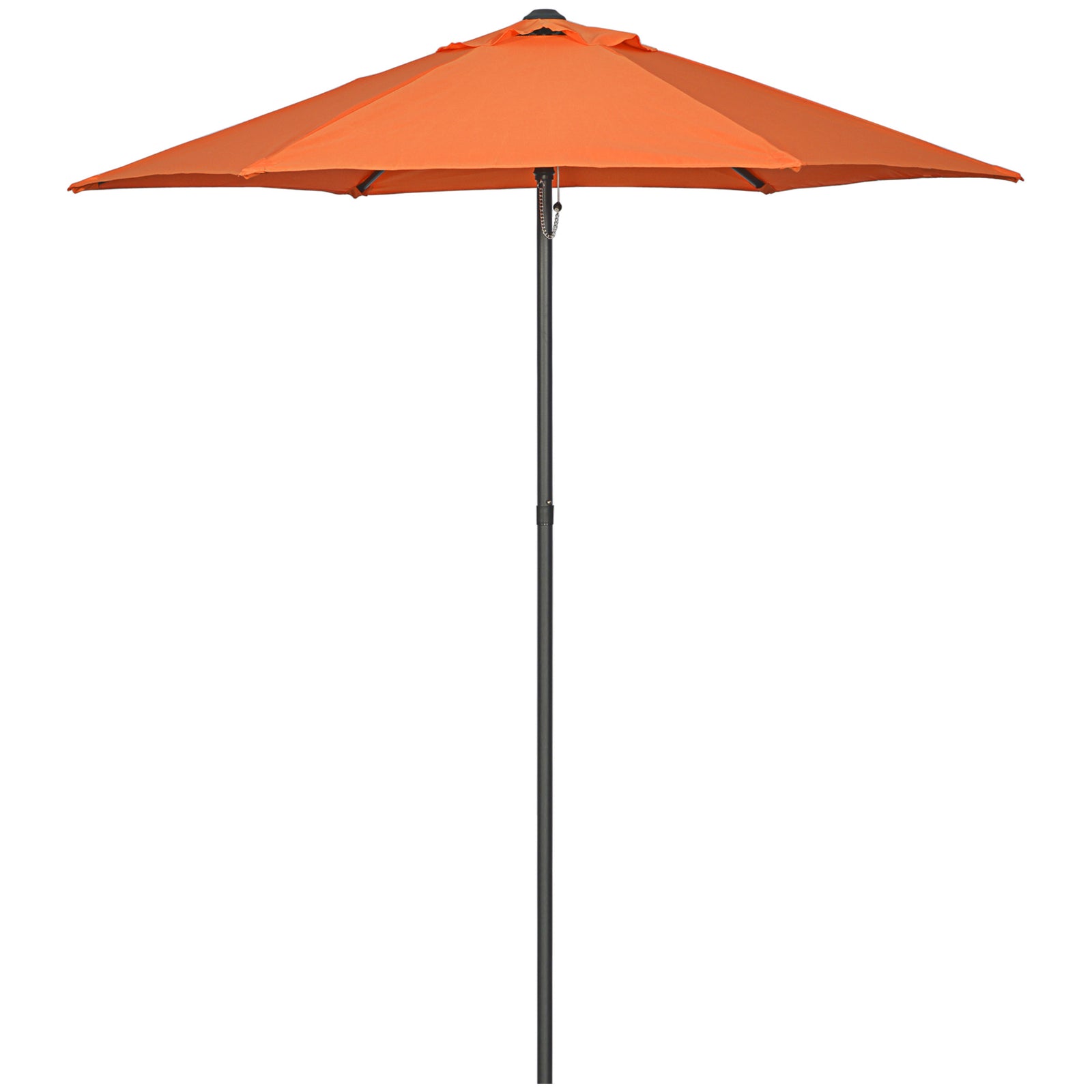 2m Parasol Patio Umbrella With 6 Ribs | Orange