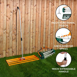 100cm Lawn Leveller & Aerator | Orange