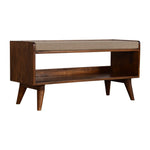 Solid Wood Mud Linen Nordic Storage Bench
