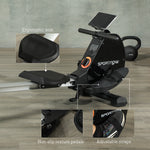 Folding Rowing Machine, Lcd Monitor, Home Gym