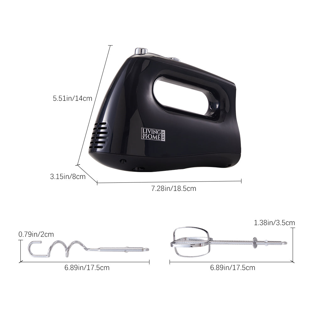 250w 5-speed Electric Handheld Egg Beater Household Kitchen Mixer