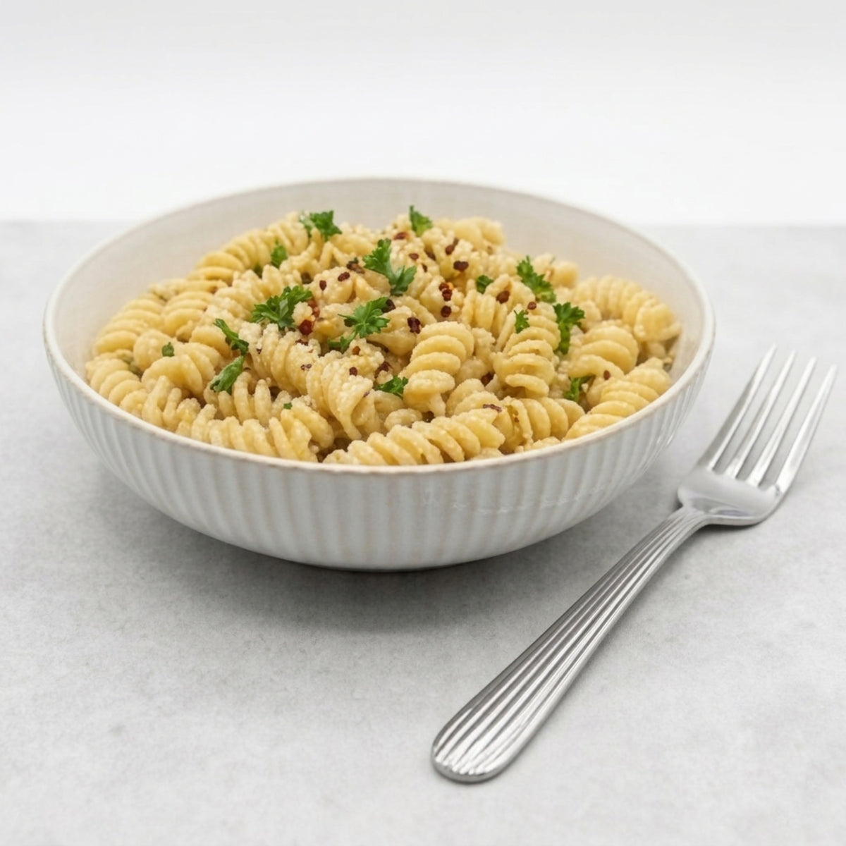 Reactive Cream Glaze Dinnerware Pasta Bowl Set 21.5cm | Set of 6 | Cream