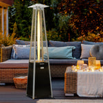 11.2kw Gas Heater, Freestanding, Black, 50x50x225cm | Black