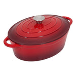 4.6l Enamelled Cast Iron Dutch Oven Pot For Bread Baking | Red