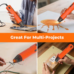 Hot Air Gun Portable Mini Heat Gun For Diy Crafts Shrink Wrapping | Orange