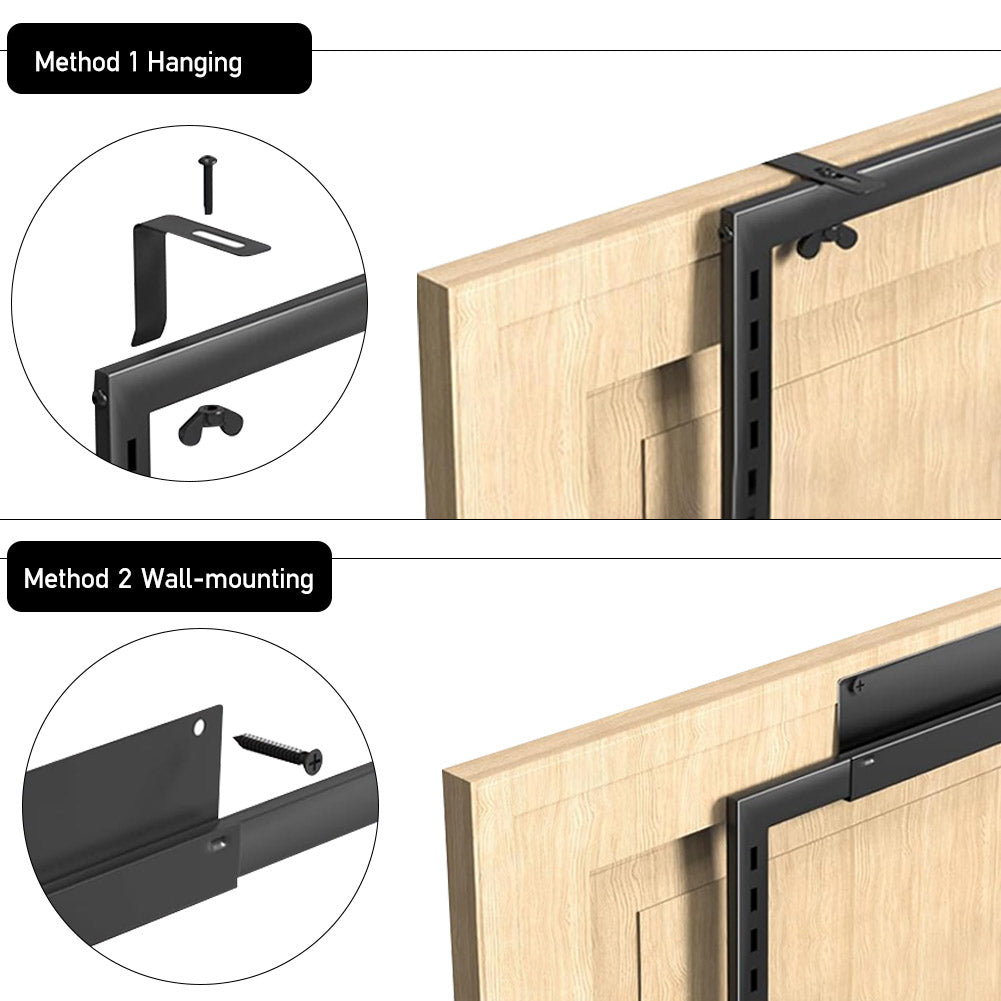 Black Steel Over-the-door Kitchen Pantry Organizer