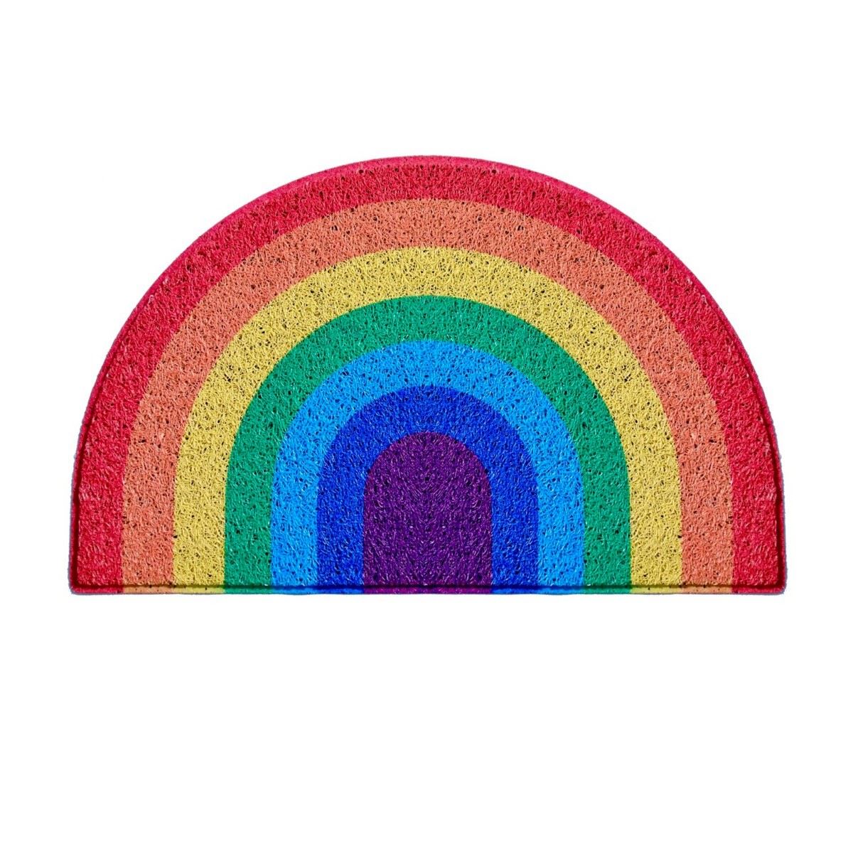 Rainbow Medium Half Moon Doormat | Medium | Rainbow
