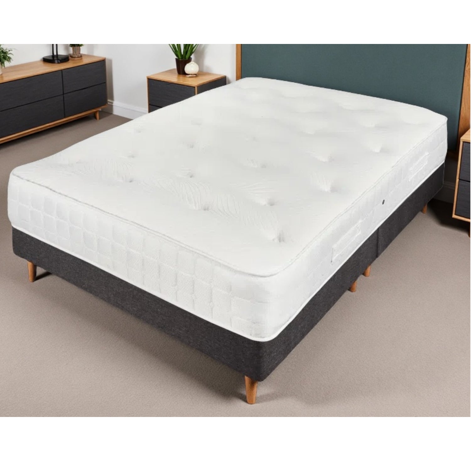 Windsor Tufted Memory Top Mattress - Medium Support | Single | White