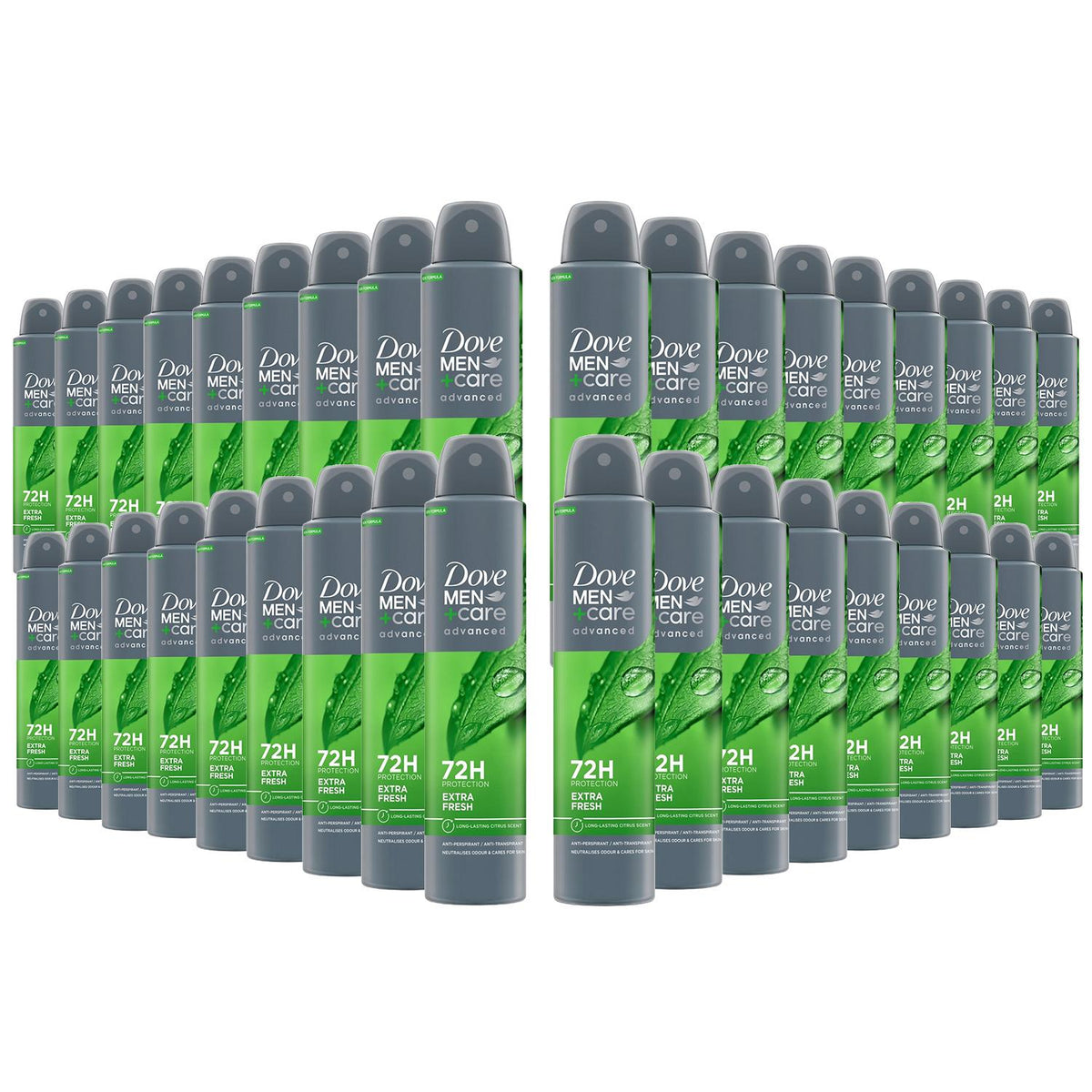 Men+care Antiperspirant Advanced Extra Fresh 72h Protect Deo, 200ml | Set of 36