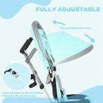 6 In 1 Kids Trike, Stroller With Parent Handle | Green