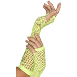 Fishnet Gloves, Long | Neon Green