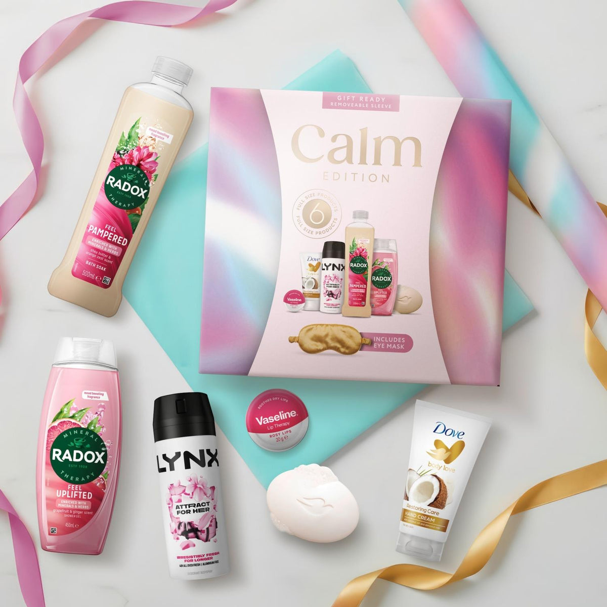 Radox Multi Branded Calm Edition Gift Set, Radox, Dove And Vaseline