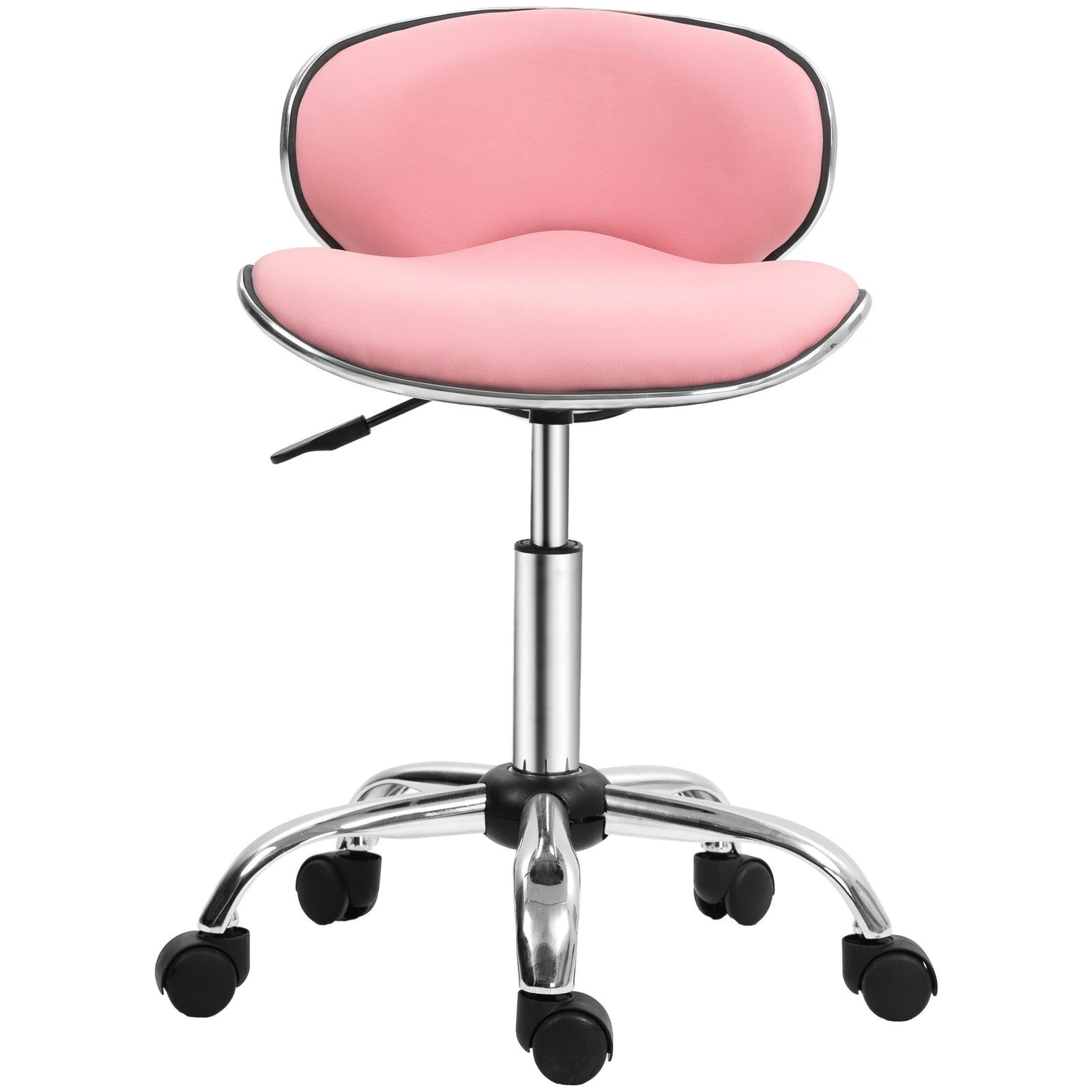Office Chair Beauty Salon Rolling Technician Stool Chair | One Size | Pink