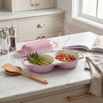 Enamelled Cast Iron Double Loaf Bread Pot With Lid | Pink