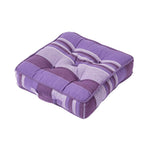 Morocco Striped Cotton Floor Cushion | 40cm x 40cm | Mauve